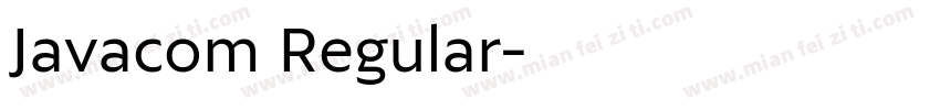 Javacom Regular字体转换